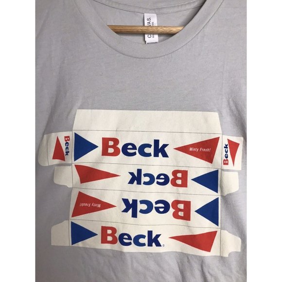 Beck Berkeley Oakland 2017 Kii Arens Graphic Gray Men's Large Tour T-Shirt - Picture 3 of 8